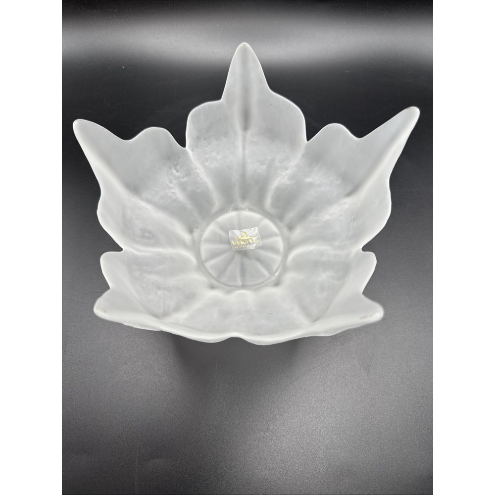 Viking Epic Lotus Blossom Bowl White Frost Vintage Glass MCM Mid Century Modern - Picture 10 of 10